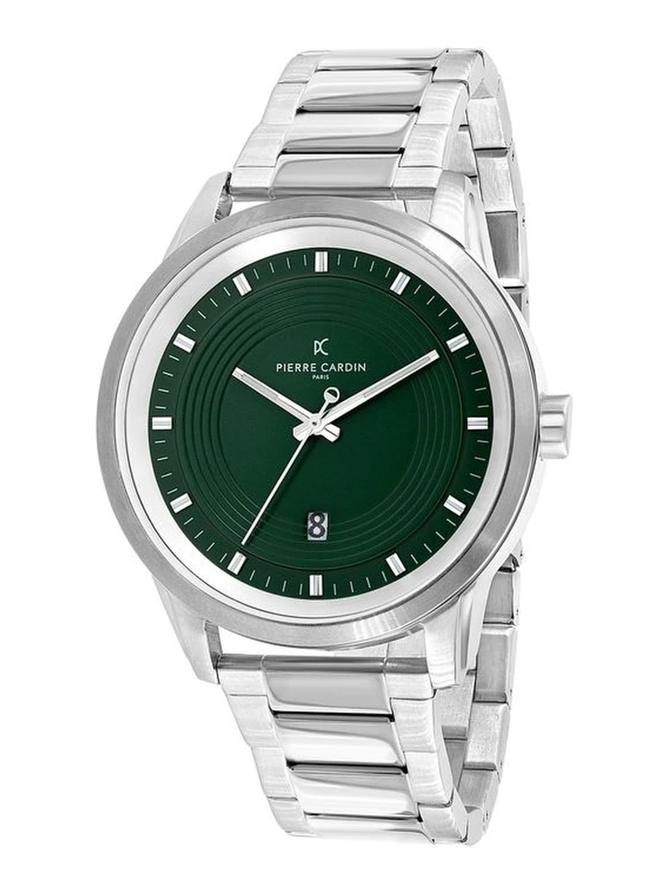 Gray Stainless Steel Dress Watch