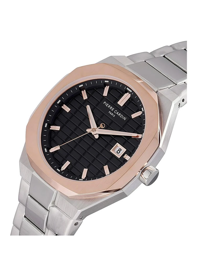 Gray Stainless Steel Dress Watch