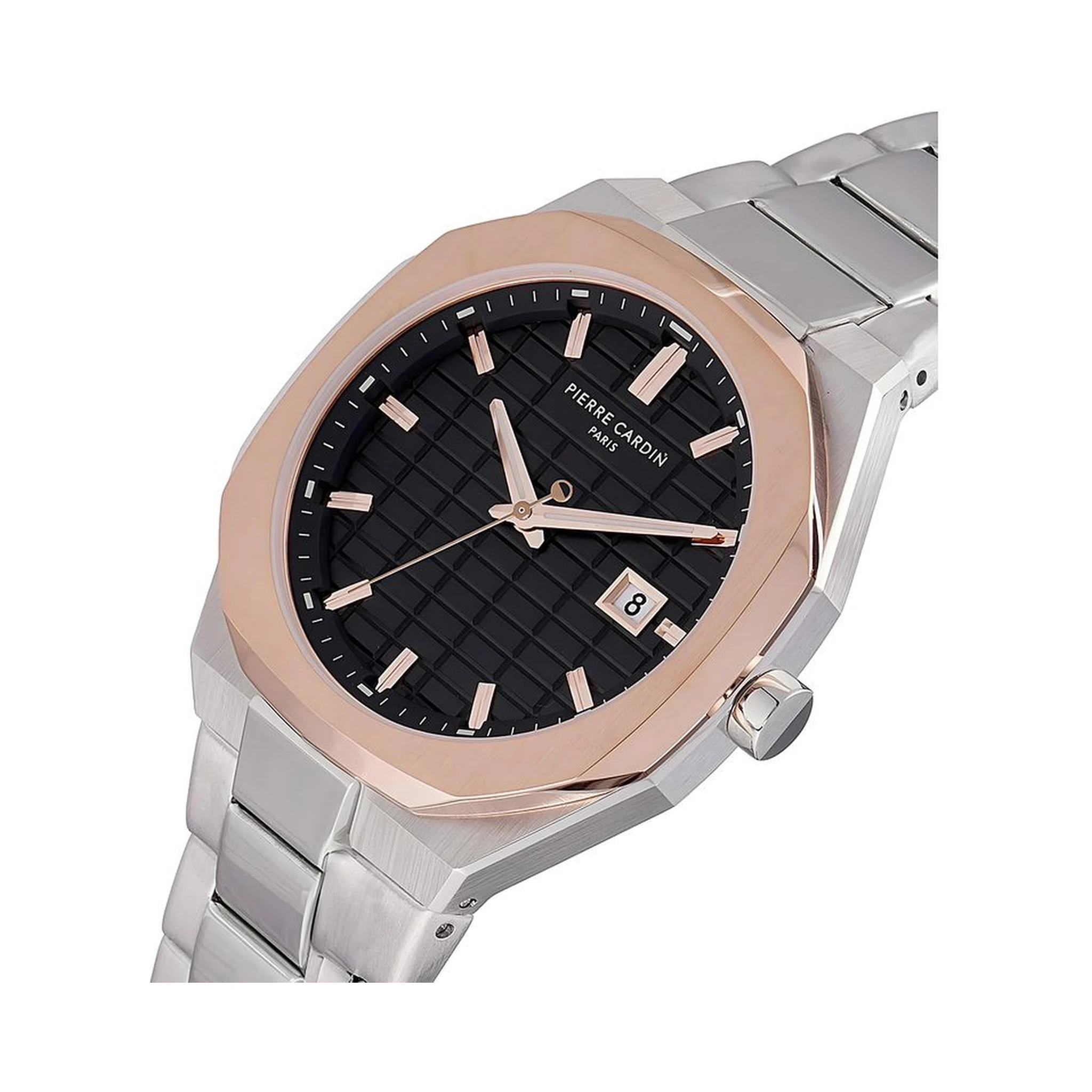 Gray Stainless Steel Dress Watch