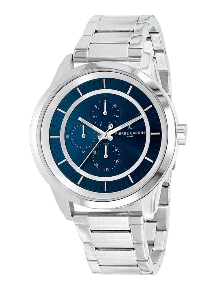 Gray Stainless Steel Dress Watch