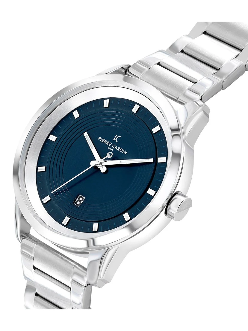 Gray Stainless Steel Dress Watch