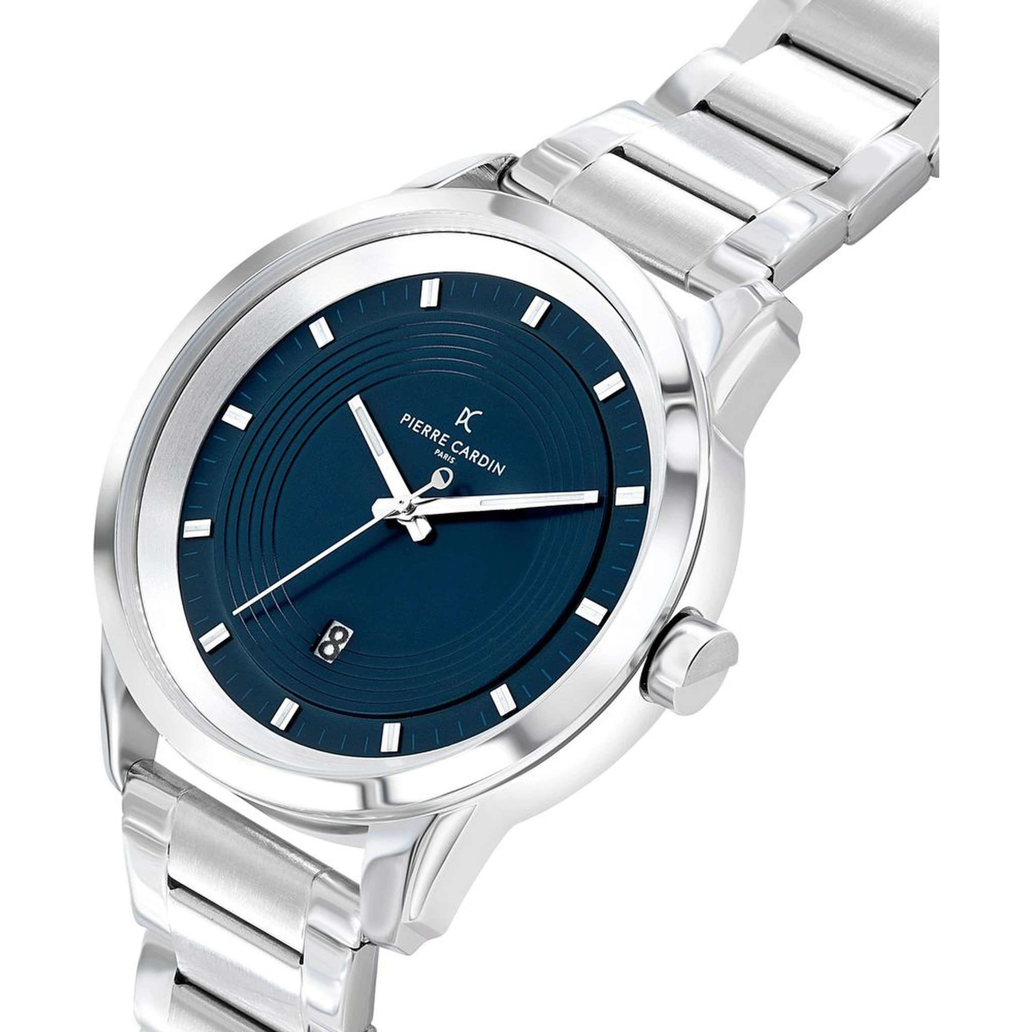 Gray Stainless Steel Dress Watch