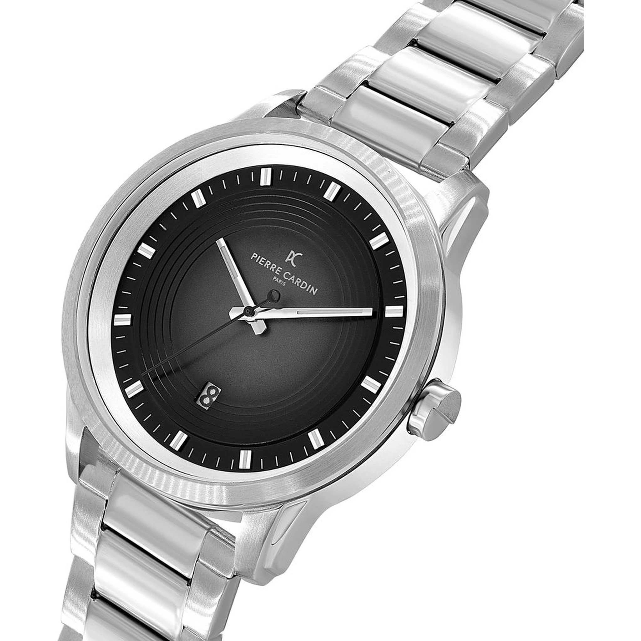 Gray Stainless Steel Dress Watch