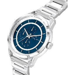 Gray Stainless Steel Dress Watch