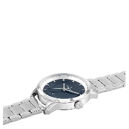 Gray Stainless Steel Dress Watch