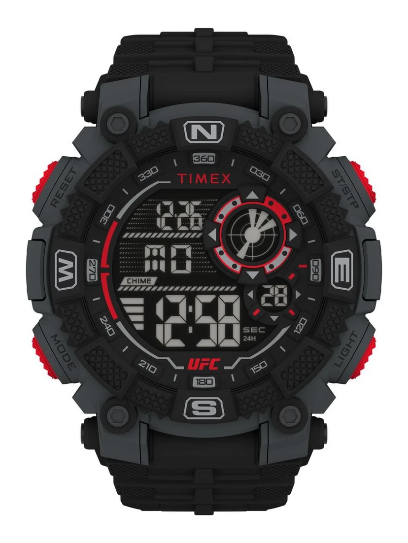 Black Rubber Sport Watch