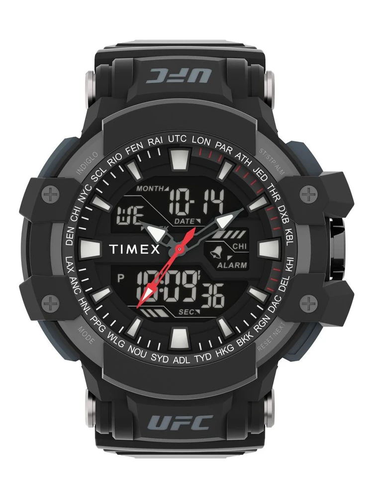 Black Rubber Digital Watch