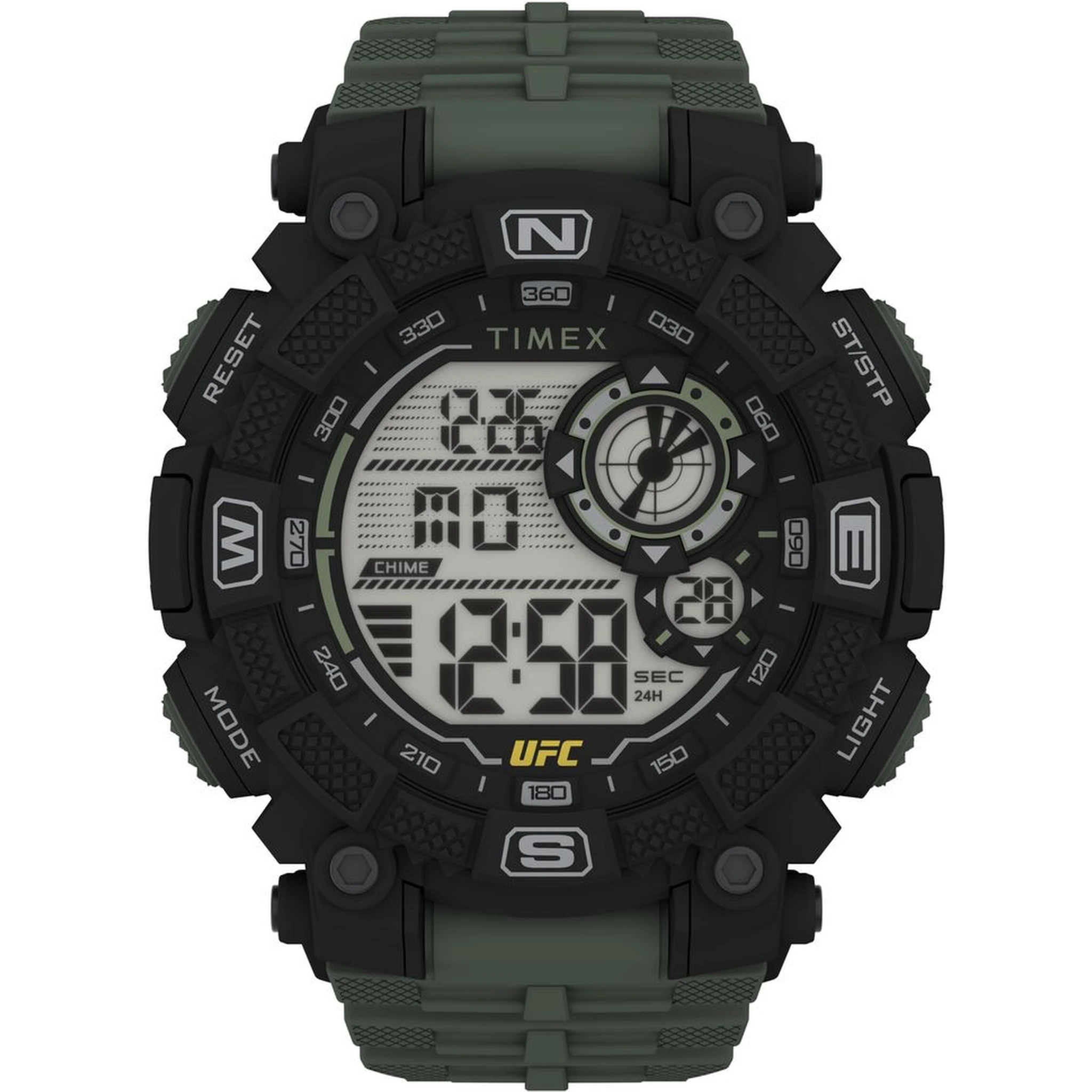 Bicolor Rubber Sport Watch