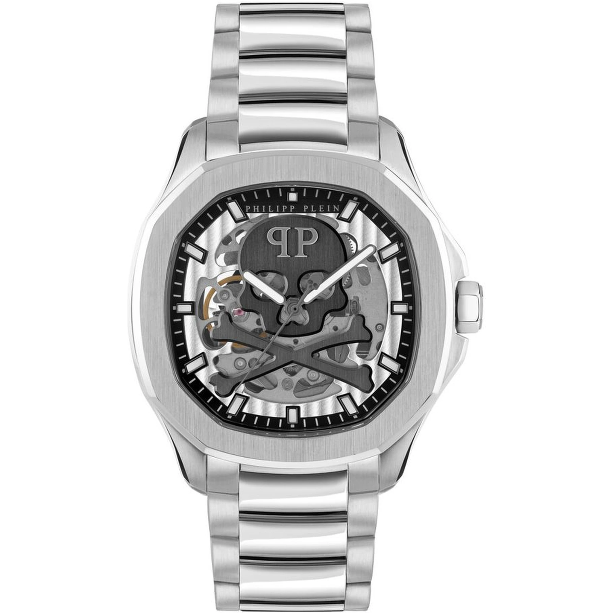 Gray Stainless Steel Dress Watch
