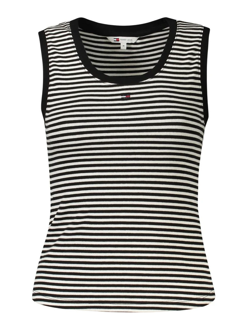 Black Cotton Women's Tank Top