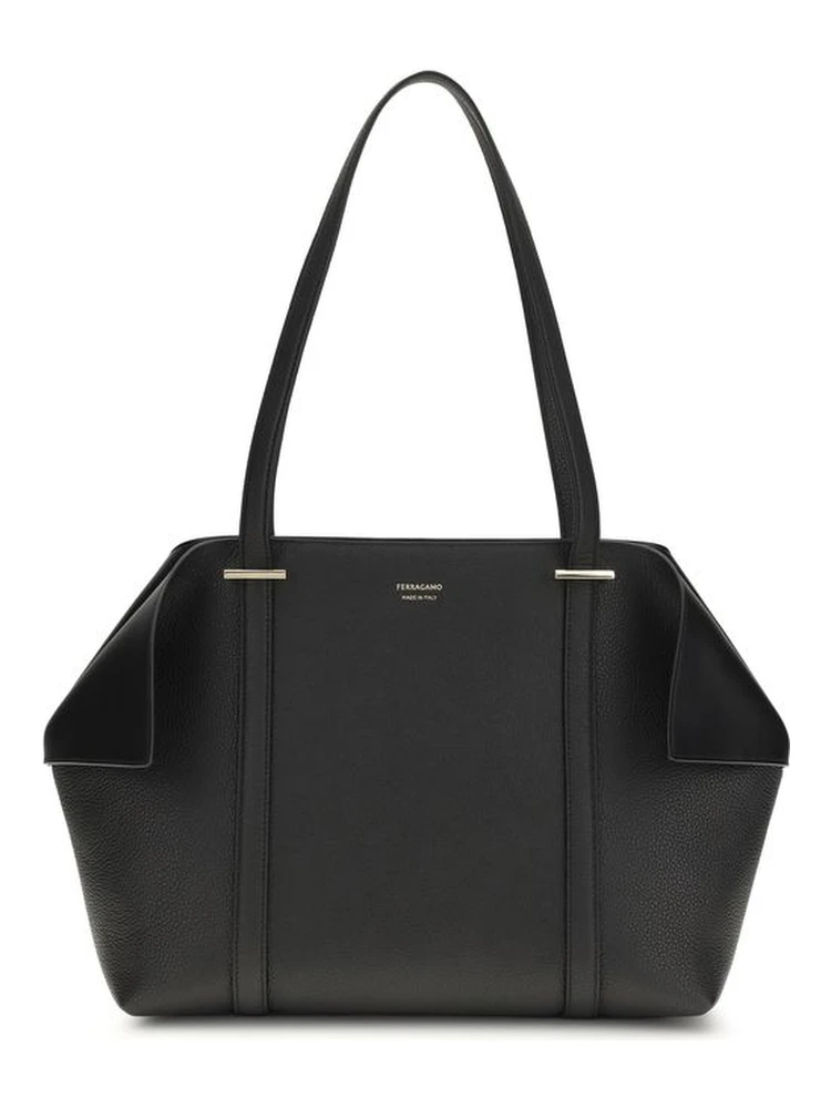 Black Calf Leather Bos Taurus Shoulder Bag