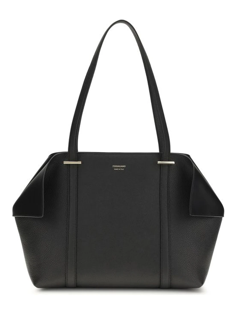 Black Calf Leather Bos Taurus Shoulder Bag