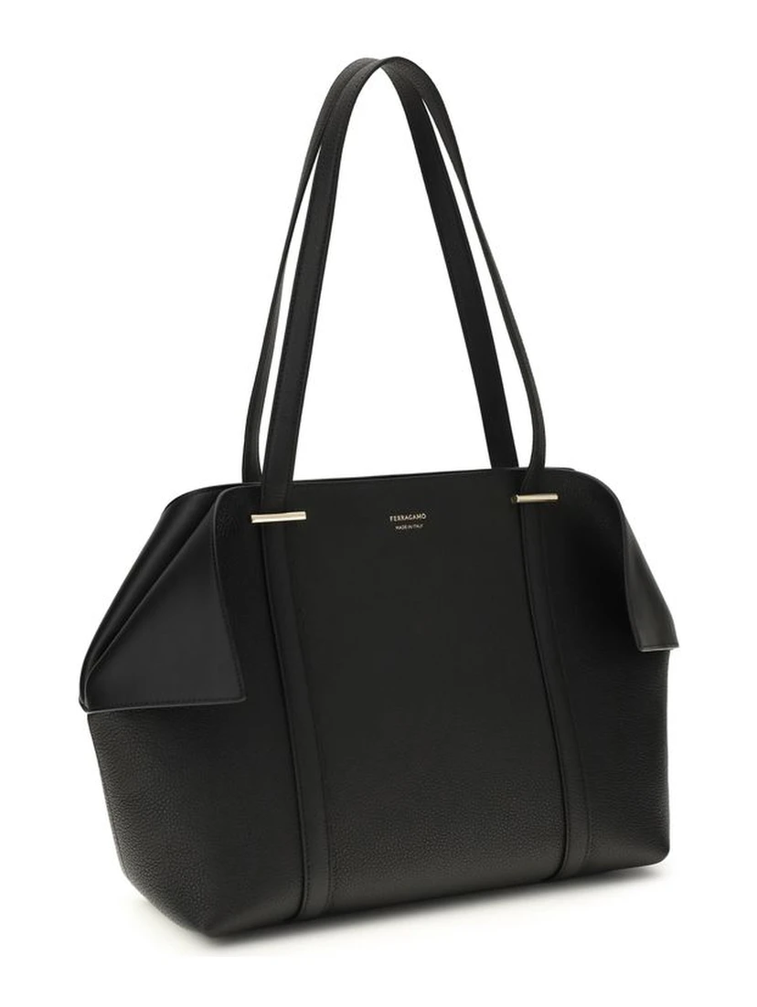 Black Calf Leather Bos Taurus Shoulder Bag
