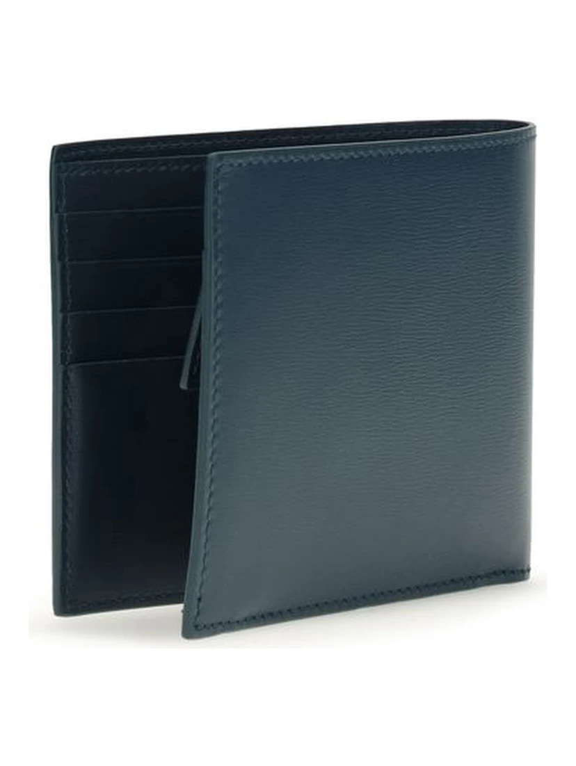 Blue Calf Leather Bos Taurus Wallet