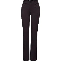 Black Polyamide Bootcut Jeans