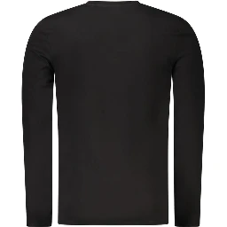 Black Cotton Men T-Shirt