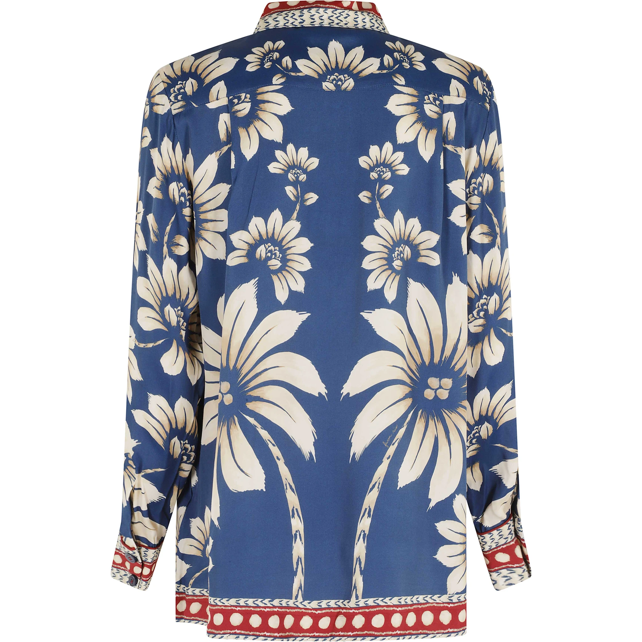 LUNA BLUE PAJAMA SHIRT
