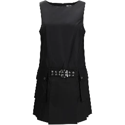 Black Recycled Polyamide Casual Dress