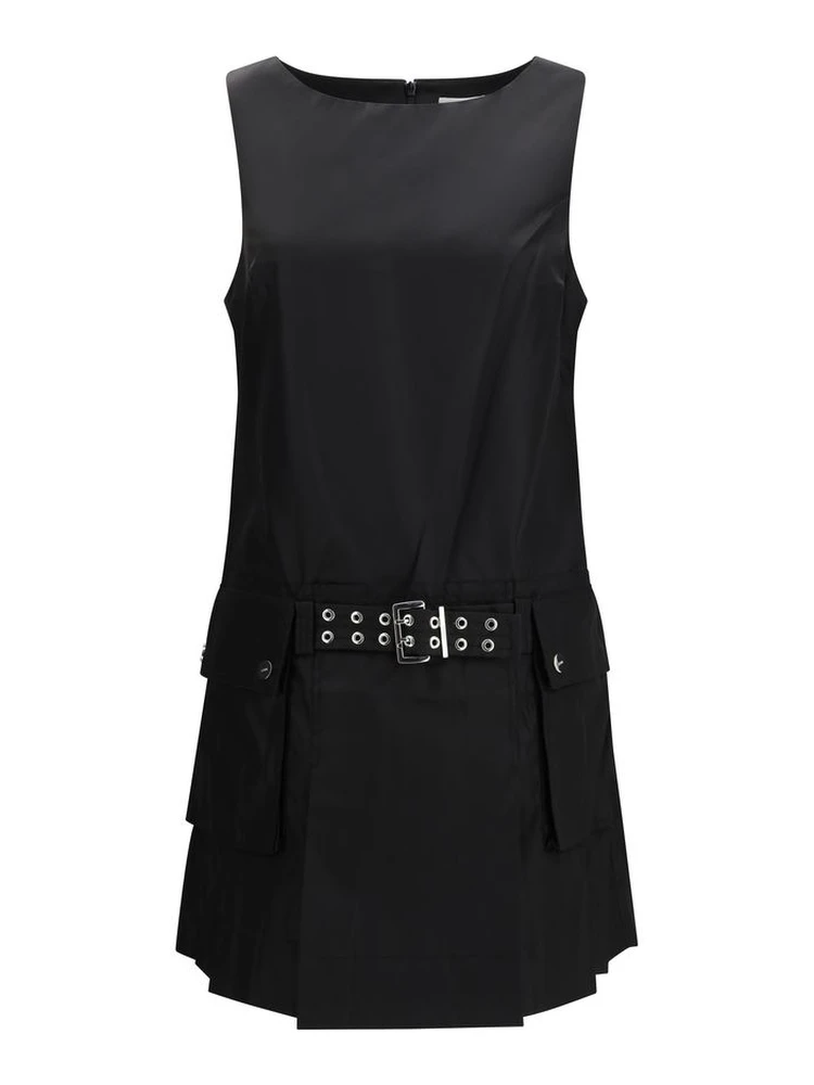 Black Recycled Polyamide Casual Dress