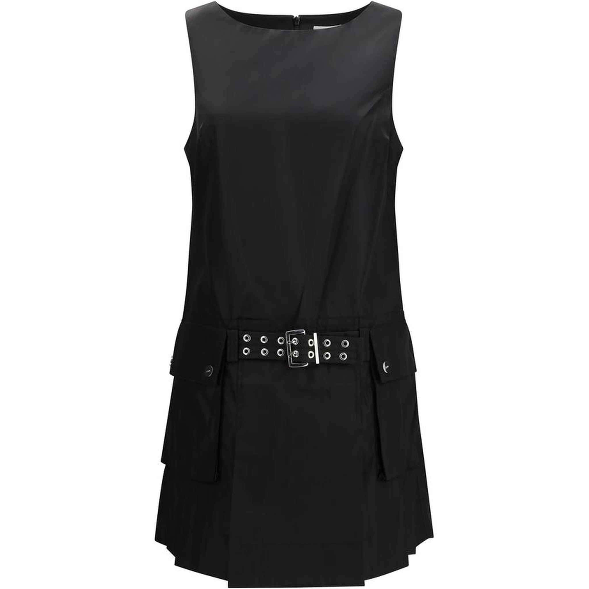 Black Recycled Polyamide Casual Dress