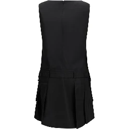 Black Recycled Polyamide Casual Dress