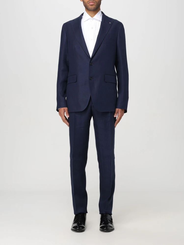 Multicolor Wool Two-Piece Suit