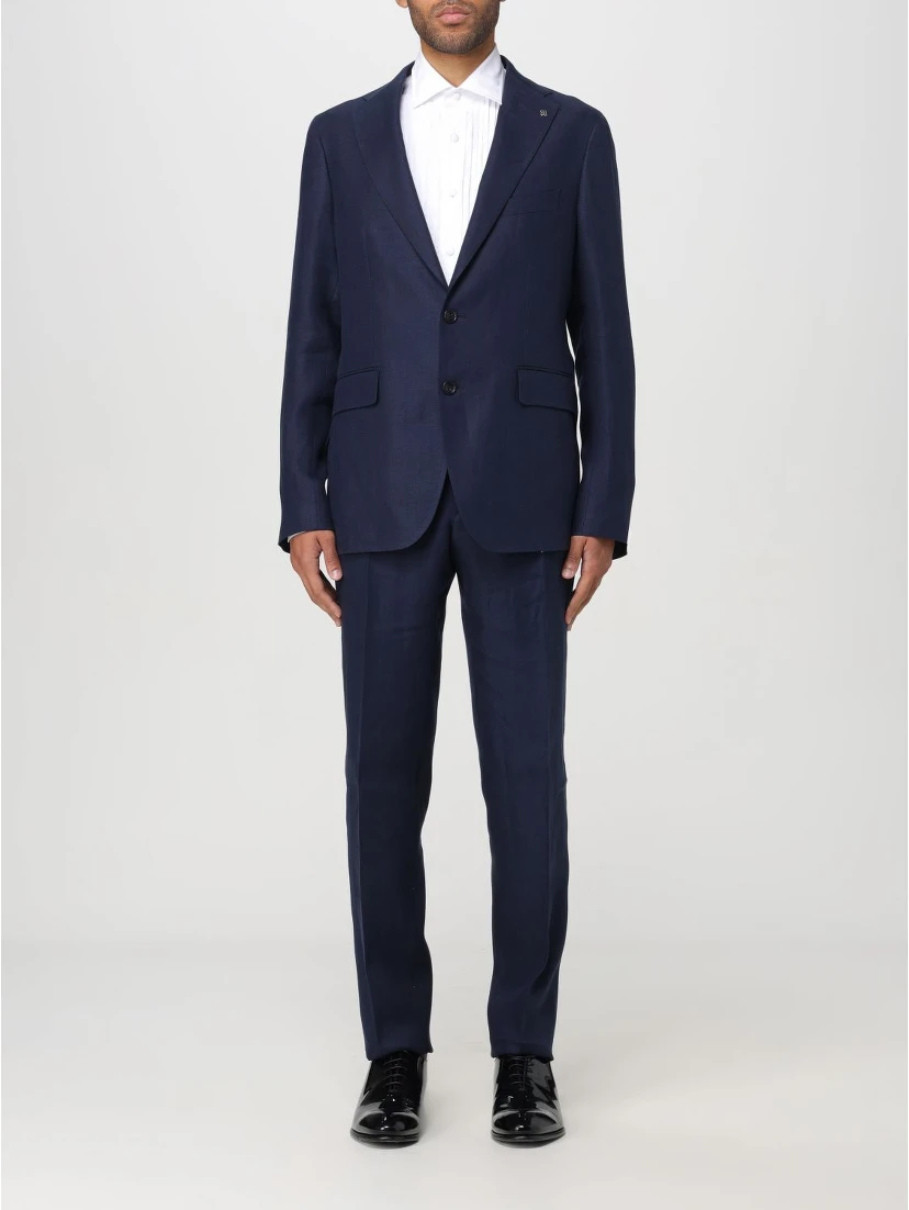Multicolor Wool Two-Piece Suit