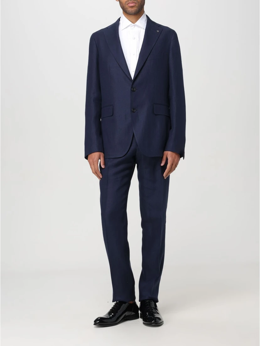 Multicolor Wool Two-Piece Suit