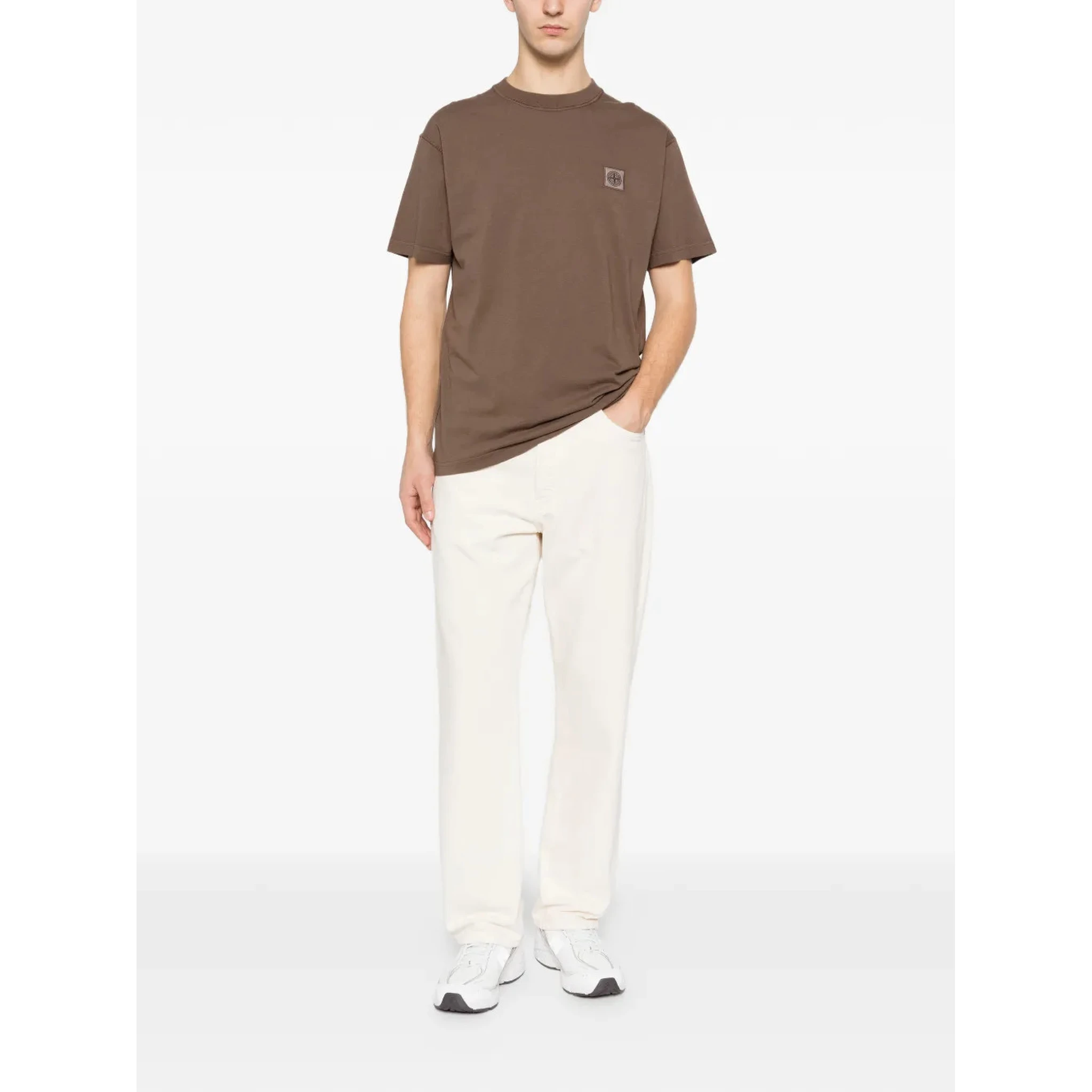 Stone Island T-shirts and Polos Brown