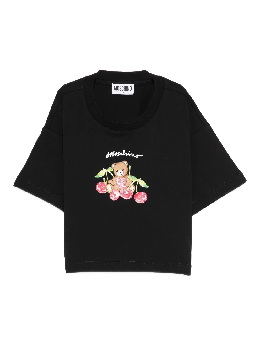 MOSCHINO KIDS T-shirts and Polos Black