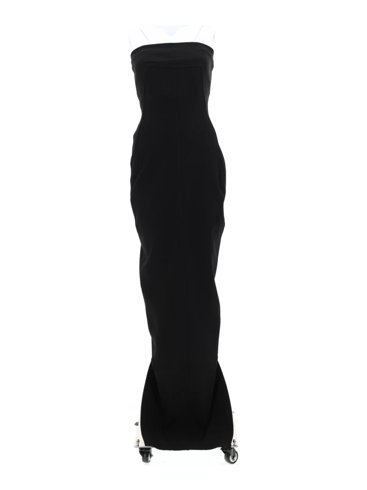 LONG "BUSTIER GOWN" DRESS