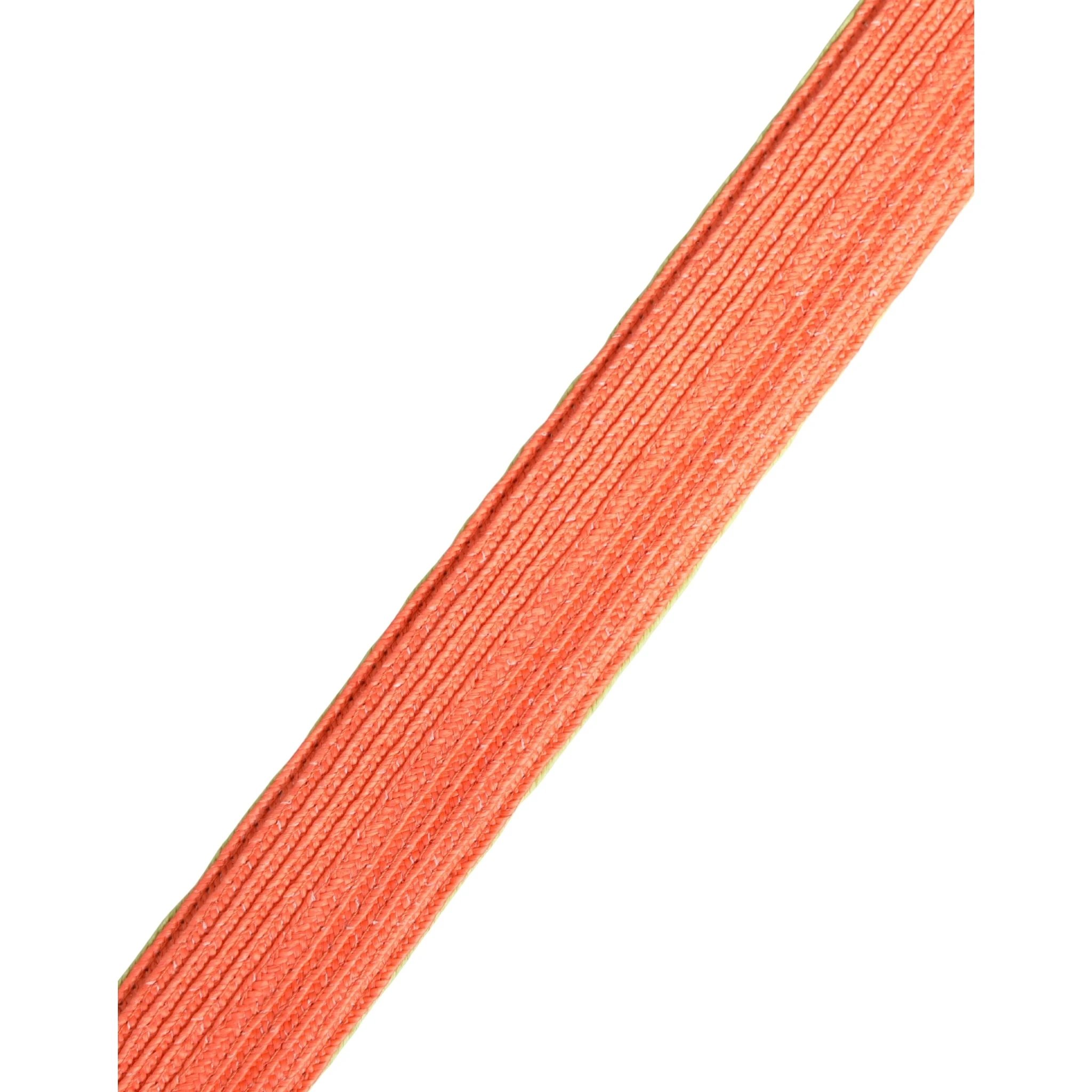 Green Orange Braided Metal Buckle Waist Cintura Belt