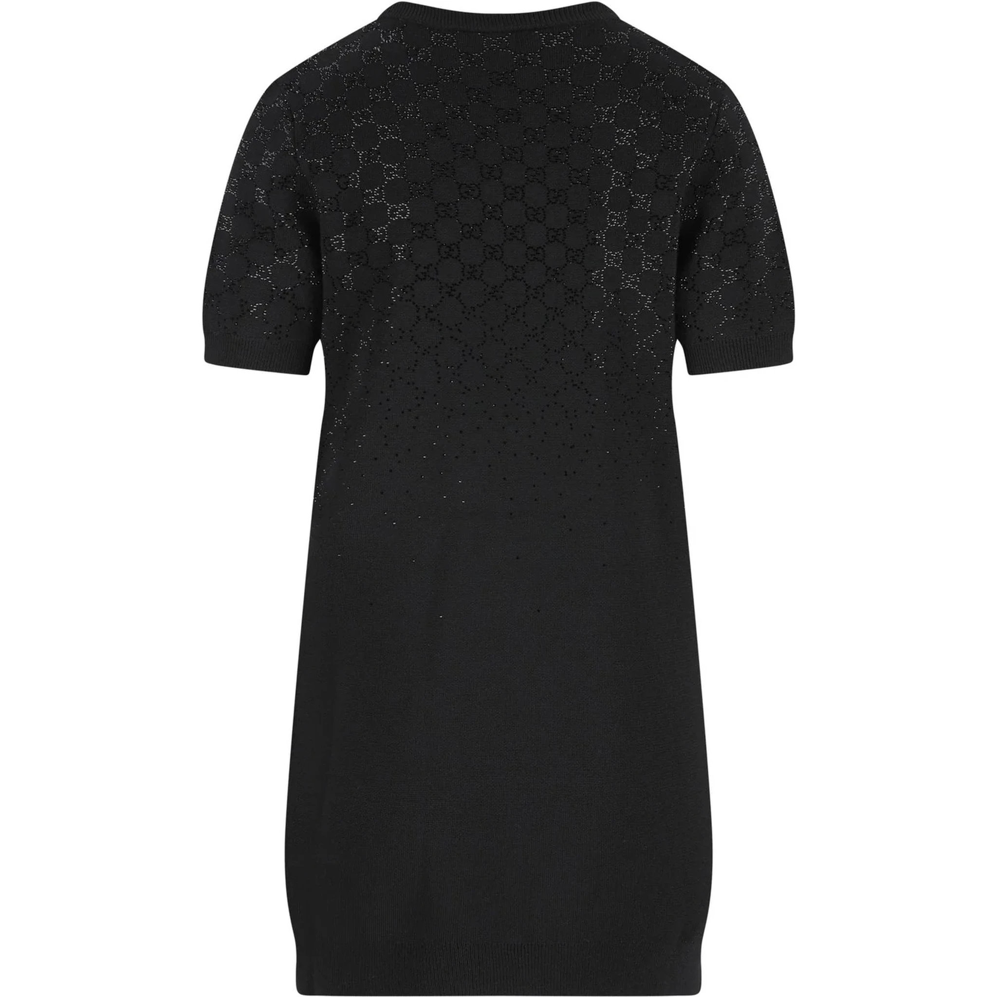 Wool blend short sleeves dress