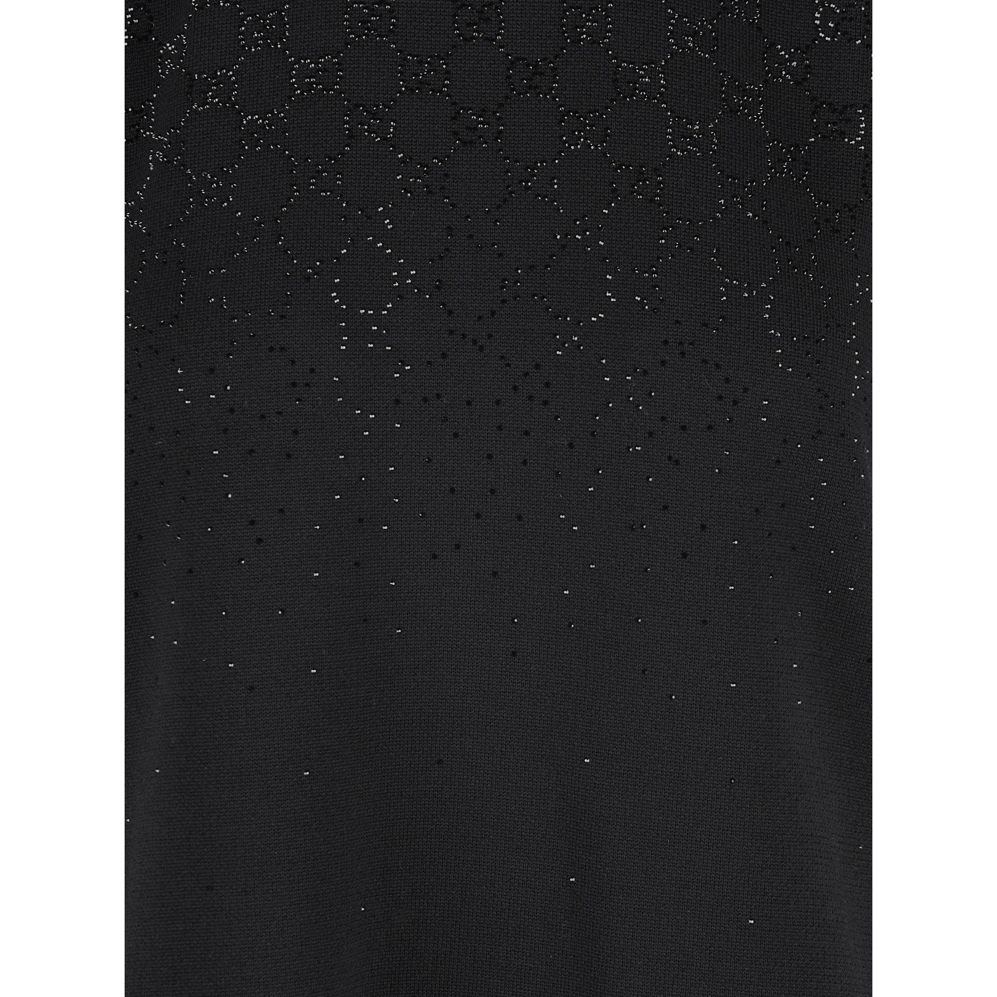 Wool blend short sleeves dress