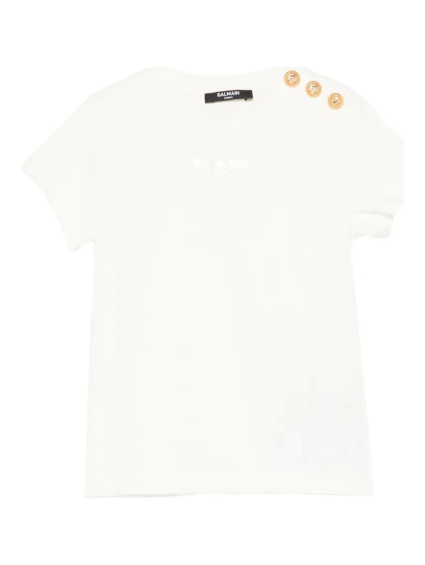 Balmain T-shirts and Polos White