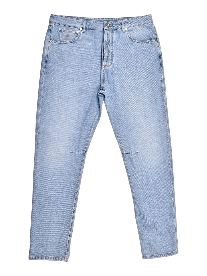 Blue Cotton Jeans Denim