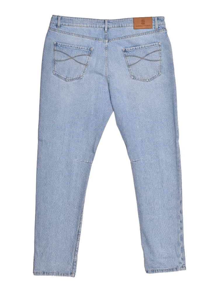 Blue Cotton Jeans Denim alternative