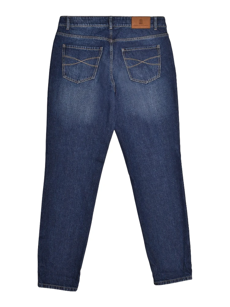 Blue Cotton Jeans Denim alternative