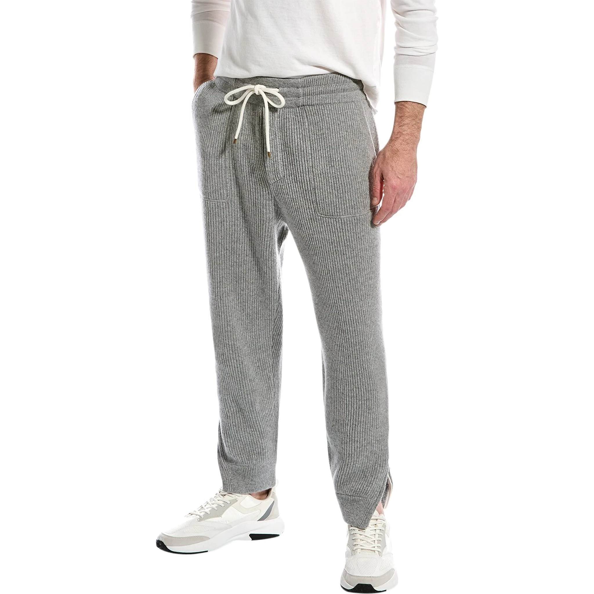 Gray Cashmere Joggers (Workout Pants)