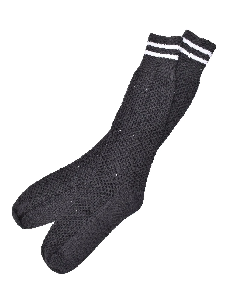 Beige Cotton Socks