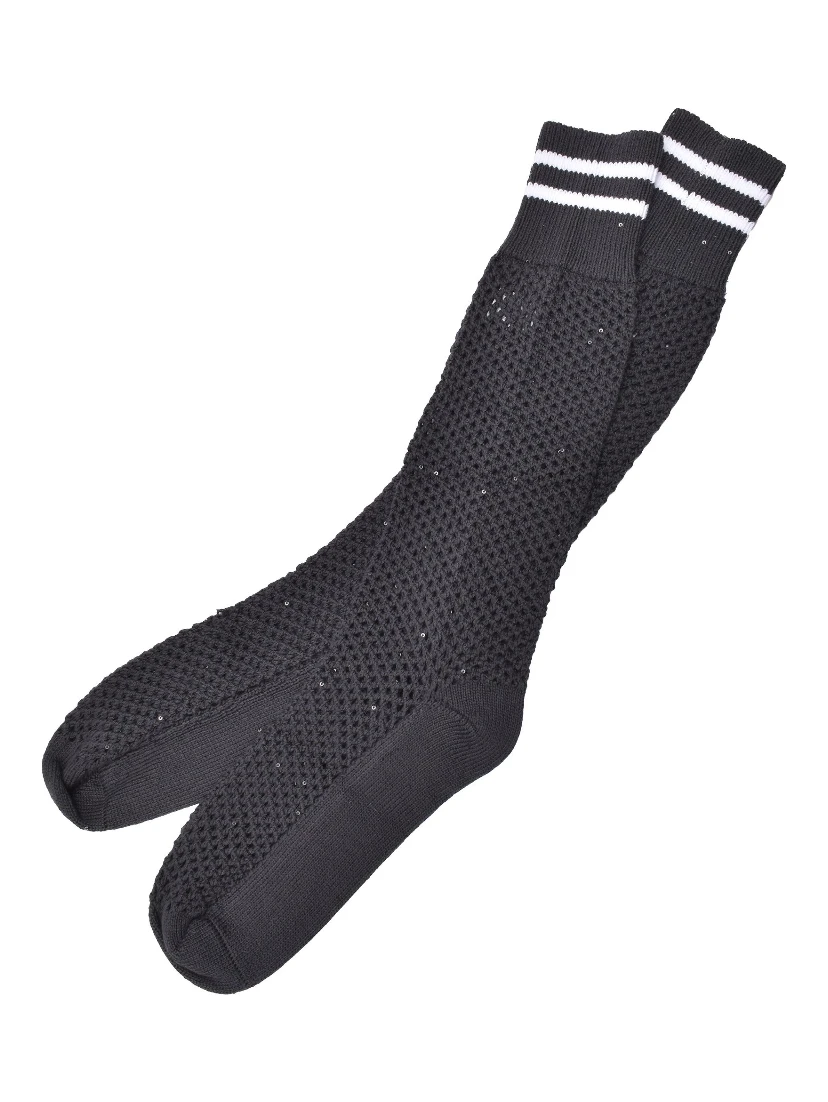 Beige Cotton Socks