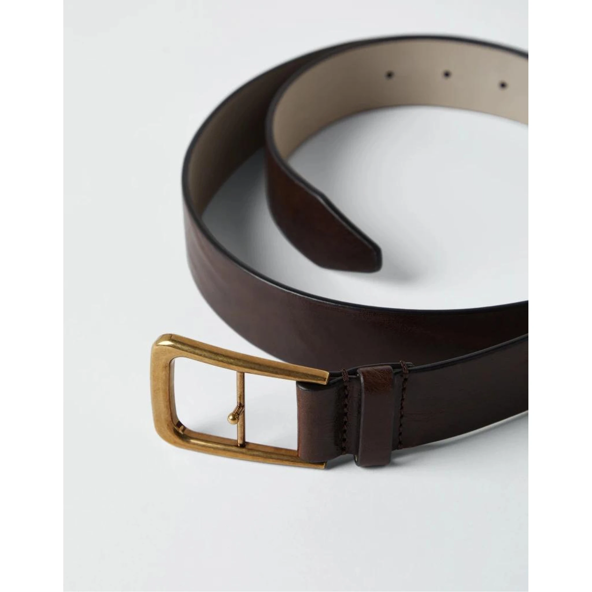 Brown Leather Regular Belt
