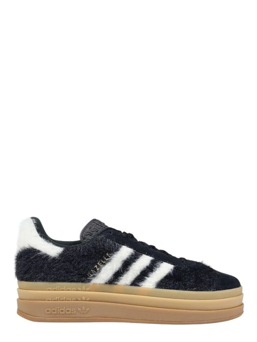 Black Leather Platform Sneakers