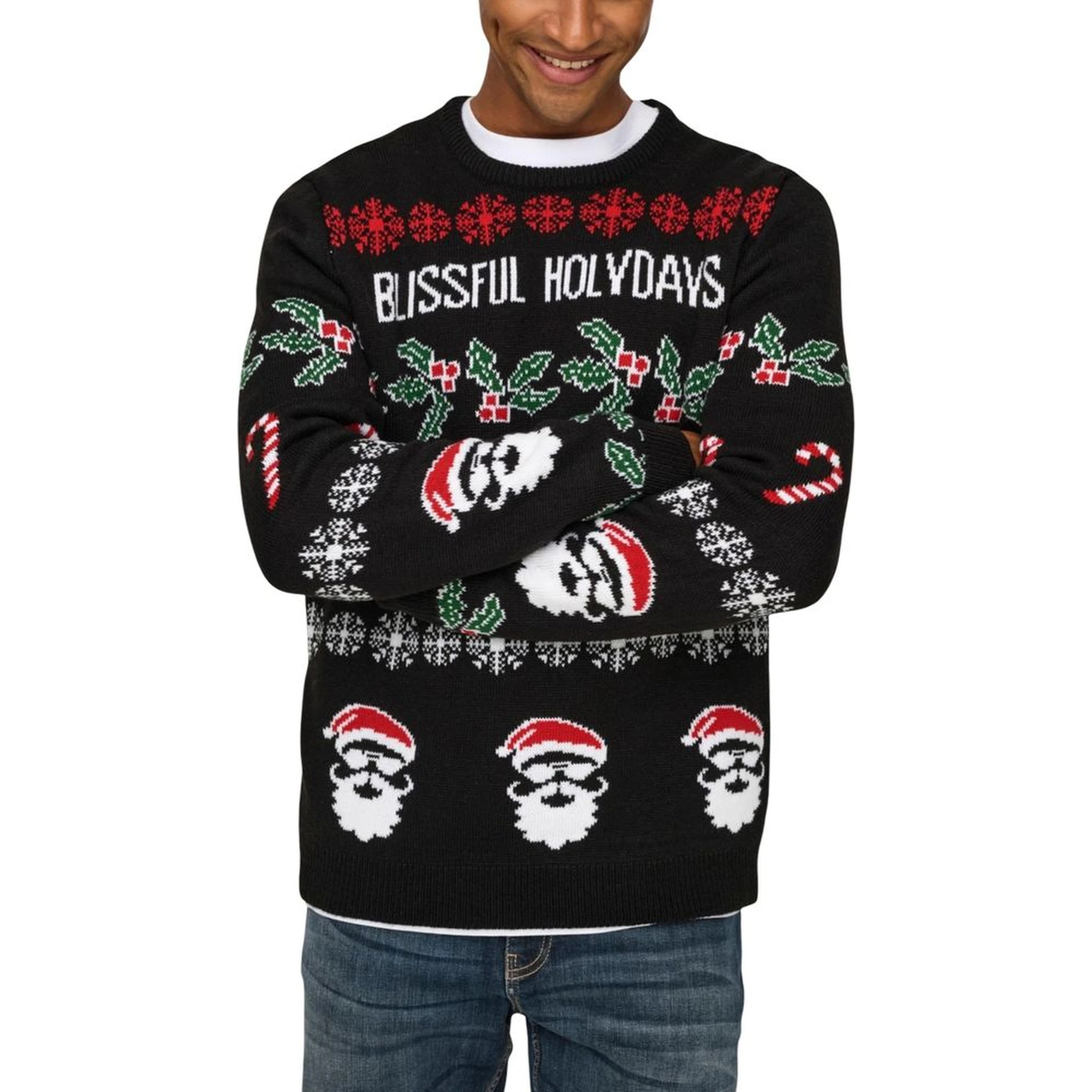 Black Marabou Sweatshirt