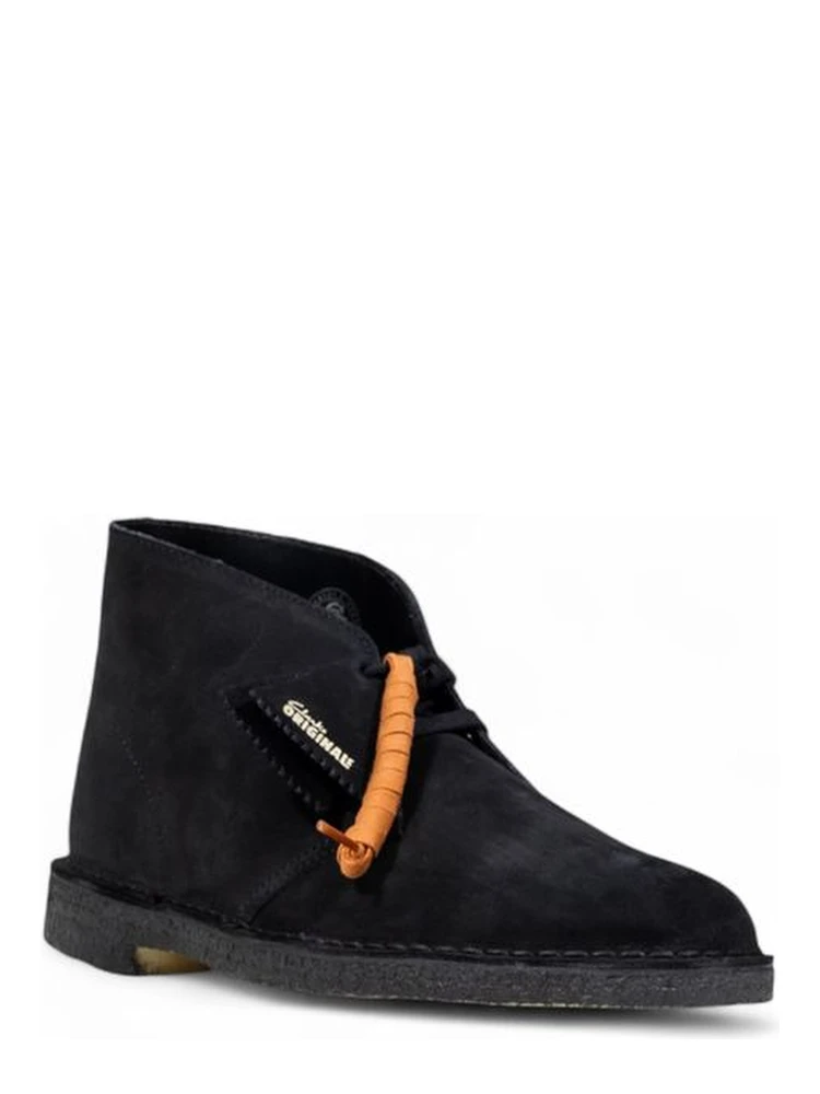 Black Suede Leather Lace-Up Boots alternative