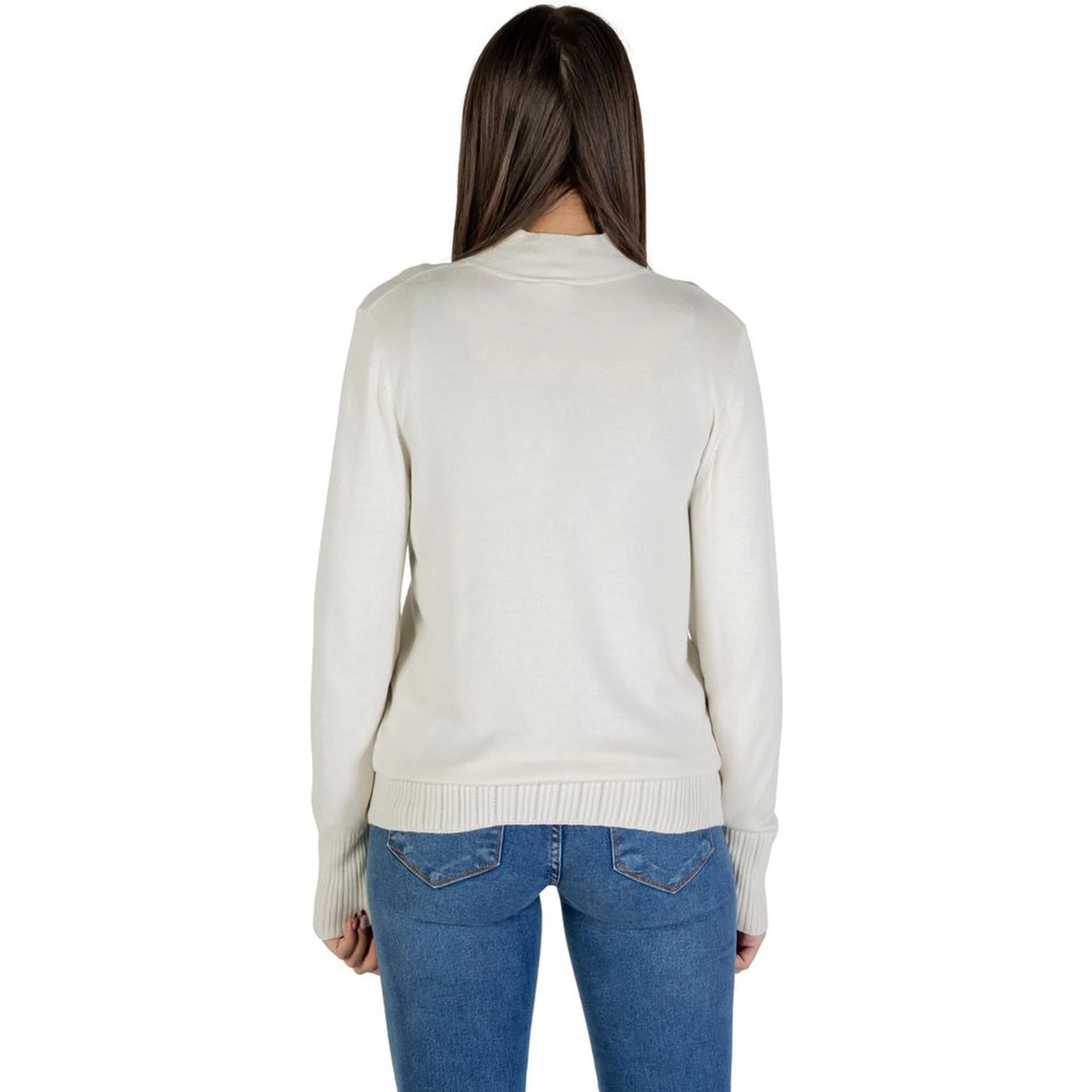 Beige Viscose Turtleneck