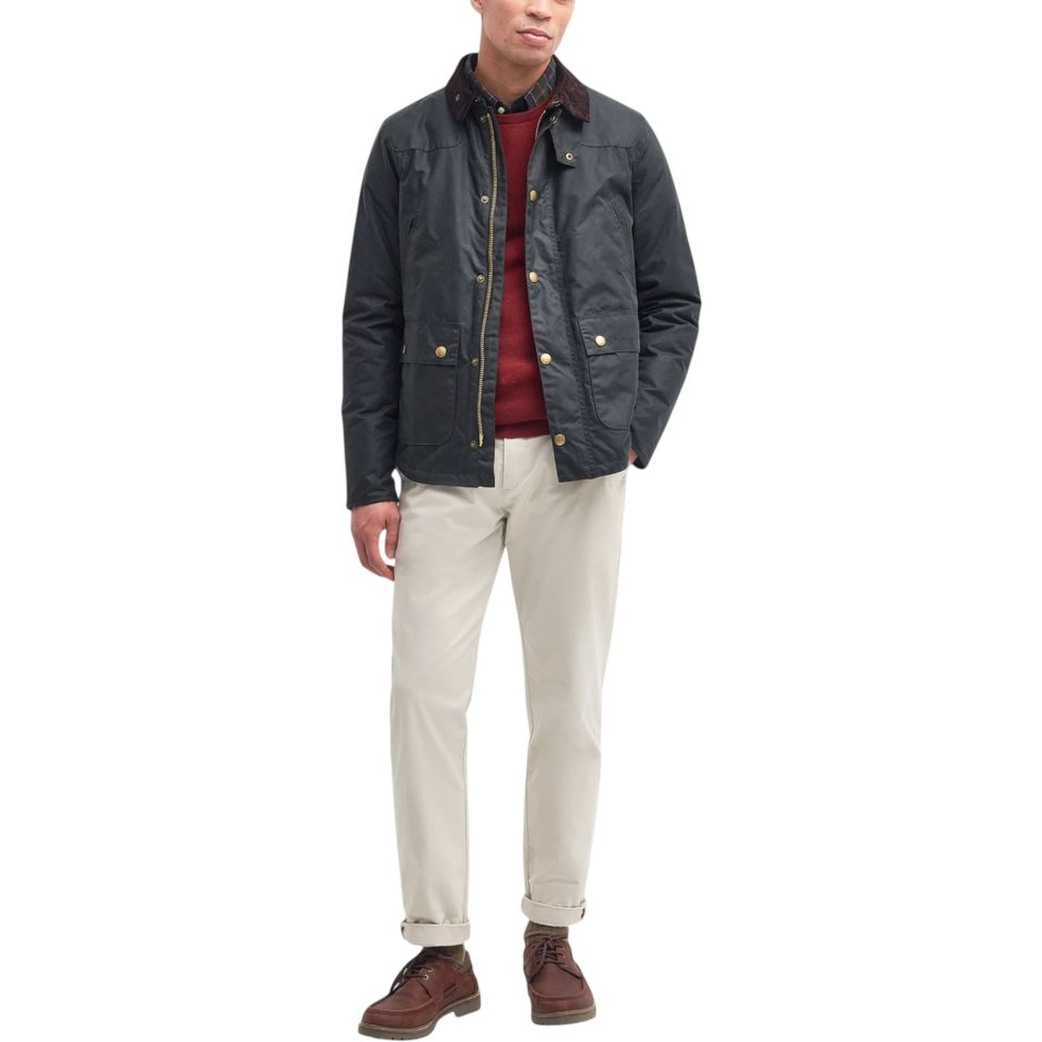 Gray Cotton Shell Jacket