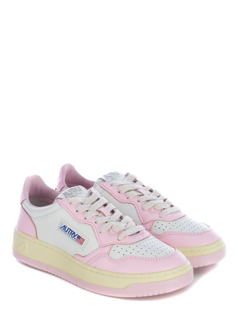 Multicolor Leather Low Top Sneakers
