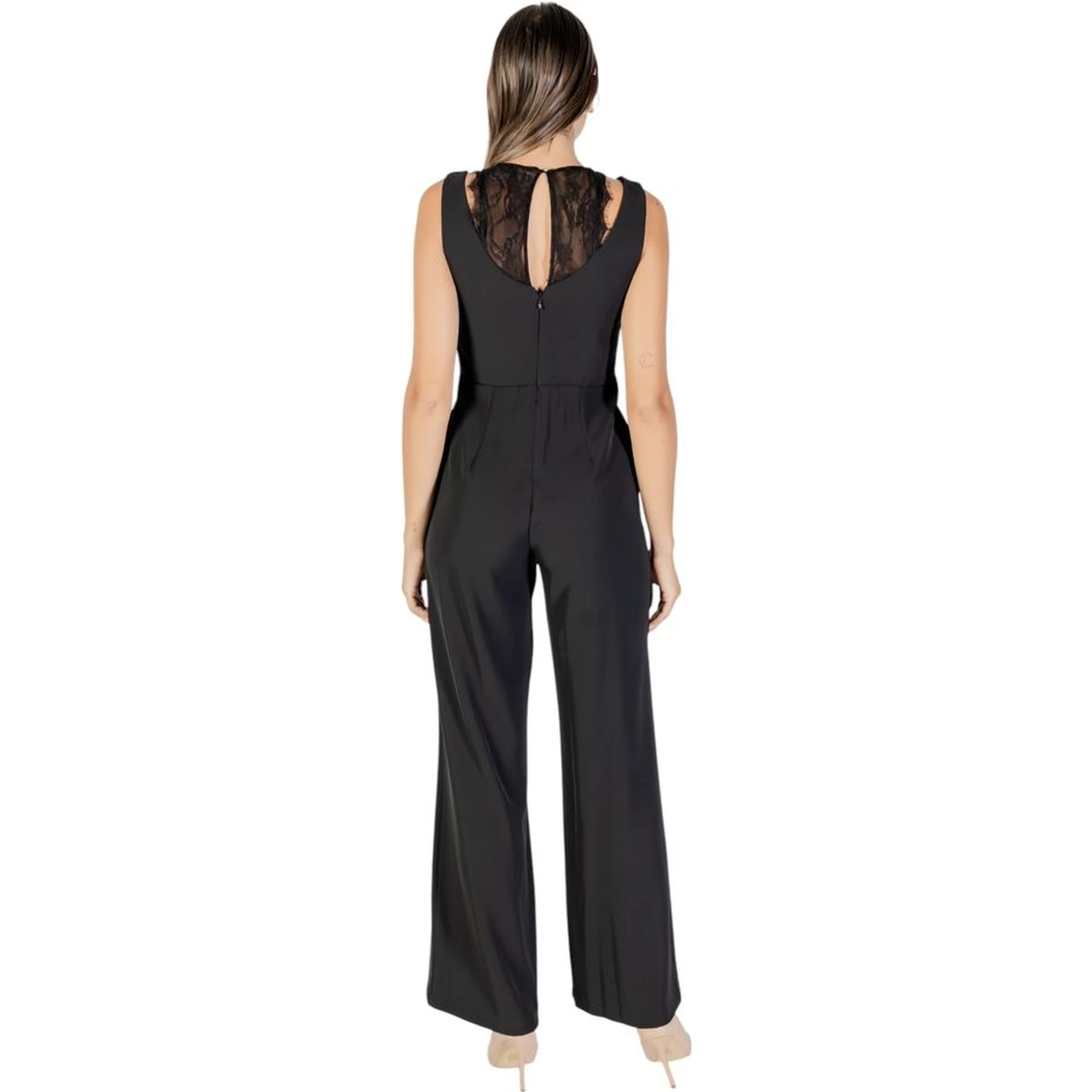 Black Polyester Jumpsuit
