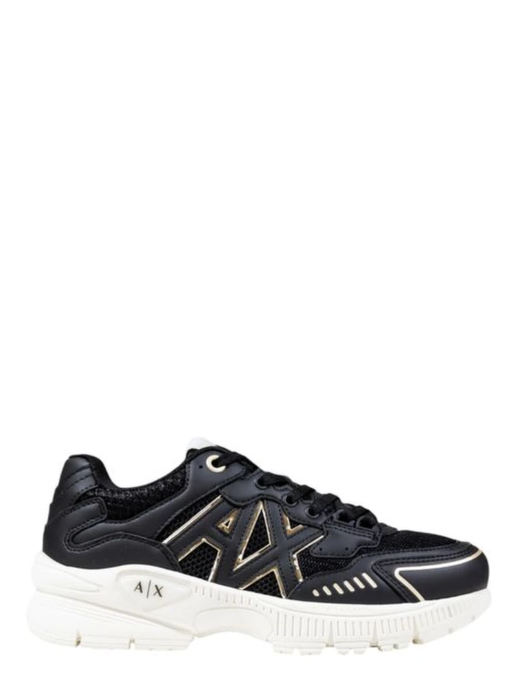 Bicolor Polyester Athletic Sneakers